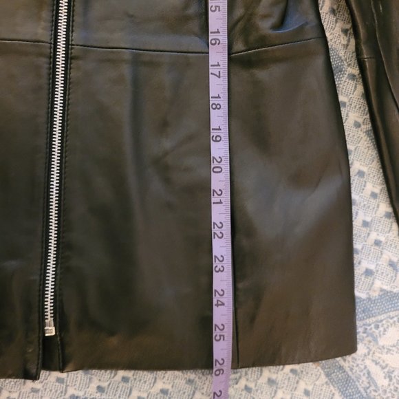 2/$40 Old Navy woman's black leather jacket - Picture 8 of 10